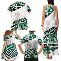Forever Nigeria Family Matching Tank Maxi Dress and Hawaiian Shirt Nigerian Flag - Wonder Print Shop