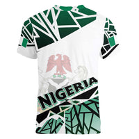 Forever Nigeria Women V-Neck T-Shirt Nigerian Flag - Wonder Print Shop