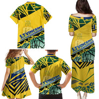 Forever Saint Vincent and the Grenadines Family Matching Puletasi and Hawaiian Shirt Peace and Justice - Wonder Print Shop