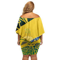Forever Saint Vincent and the Grenadines Off Shoulder Short Dress Peace and Justice - Wonder Print Shop