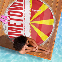 Hometown Macedonia Beach Blanket Flag and Map - Wonder Print Shop