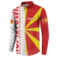 Hometown Macedonia Button Sweatshirt Flag and Map - Wonder Print Shop