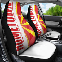 Hometown Macedonia Car Seat Cover Flag and Map - Wonder Print Shop