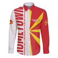 Hometown Macedonia Family Matching Long Sleeve Bodycon Dress and Hawaiian Shirt Flag and Map - Wonder Print Shop