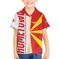 Hometown Macedonia Family Matching Short Sleeve Bodycon Dress and Hawaiian Shirt Flag and Map - Wonder Print Shop