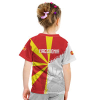 Hometown Macedonia Kid T Shirt Flag and Map - Wonder Print Shop