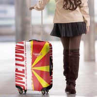 Hometown Macedonia Luggage Cover Flag and Map - Wonder Print Shop