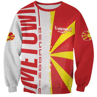 Hometown Macedonia Sweatshirt Flag and Map - Wonder Print Shop