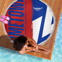 Hometown Czechia Beach Blanket Flag and Map - Wonder Print Shop