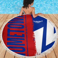 Hometown Czechia Beach Blanket Flag and Map - Wonder Print Shop