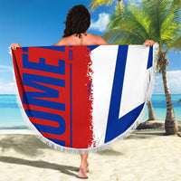 Hometown Czechia Beach Blanket Flag and Map - Wonder Print Shop