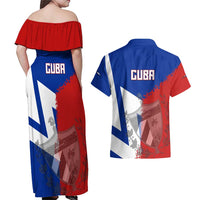 Hometown Czechia Couples Matching Off Shoulder Maxi Dress and Hawaiian Shirt Flag and Map - Wonder Print Shop