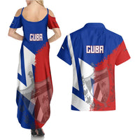 Hometown Czechia Couples Matching Summer Maxi Dress and Hawaiian Shirt Flag and Map - Wonder Print Shop