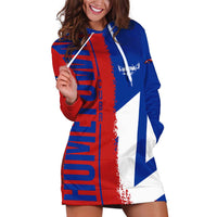 Hometown Czechia Hoodie Dress Flag and Map - Wonder Print Shop