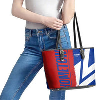 Hometown Czechia Leather Tote Bag Flag and Map - Wonder Print Shop