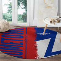 Hometown Czechia Round Carpet Flag and Map