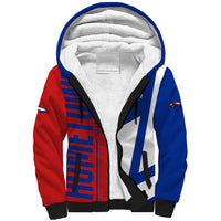 Hometown Czechia Sherpa Hoodie Flag and Map - Wonder Print Shop