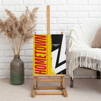 Hometown Germany Canvas Wall Art Flag and Map - Wonder Print Shop