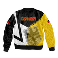 Hometown Germany Sleeve Zip Bomber Jacket Flag and Map - Wonder Print Shop
