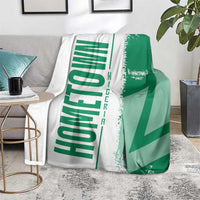 Hometown Nigeria Blanket Flag and Map