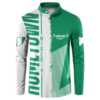 Hometown Nigeria Button Sweatshirt Flag and Map - Wonder Print Shop