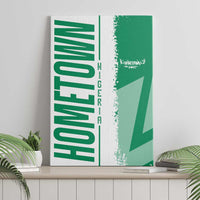 Hometown Nigeria Canvas Wall Art Flag and Map - Wonder Print Shop