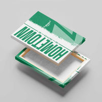 Hometown Nigeria Canvas Wall Art Flag and Map - Wonder Print Shop