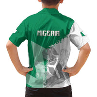 Hometown Nigeria Family Matching Off Shoulder Short Dress and Hawaiian Shirt Flag and Map - Wonder Print Shop