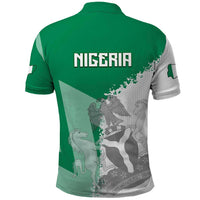 Hometown Nigeria Polo Shirt Flag and Map - Wonder Print Shop