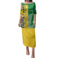 Hometown Saint Vincent and the Grenadines Family Matching Puletasi and Hawaiian Shirt Flag and Map - Wonder Print Shop