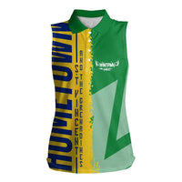 Hometown Saint Vincent and the Grenadines Women Sleeveless Polo Shirt Flag and Map - Wonder Print Shop