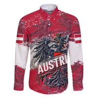 Personalized Coat Of Arms Austria Family Matching Long Sleeve Bodycon Dress and Hawaiian Shirt Grunge Style - Wonder Print Shop