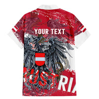 Personalized Coat Of Arms Austria Family Matching Mermaid Dress and Hawaiian Shirt Grunge Style - Wonder Print Shop