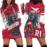 Personalized Coat Of Arms Austria Hoodie Dress Grunge Style - Wonder Print Shop