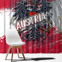 Coat Of Arms Austria Window Curtain Grunge Style - Wonder Print Shop