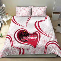 Austria In My Heart Bedding Set Osterreich Map Flag - Wonder Print Shop