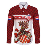 Personalized Croatia Family Matching Puletasi and Hawaiian Shirt Vintage Coat Of Arms - Wonder Print Shop