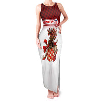 Personalized Croatia Family Matching Tank Maxi Dress and Hawaiian Shirt Vintage Coat Of Arms - Wonder Print Shop