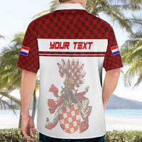 Personalized Croatia Hawaiian Shirt Vintage Coat Of Arms - Wonder Print Shop