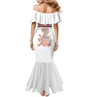 Personalized Croatia Mermaid Dress Vintage Coat Of Arms - Wonder Print Shop