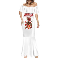 Personalized Croatia Mermaid Dress Vintage Coat Of Arms - Wonder Print Shop