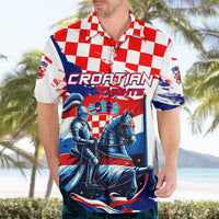 Personalized Croatian Knights Hawaiian Shirt Hrvatska Coat Of Arms - Wonder Print Shop