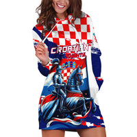 Personalized Croatian Knights Hoodie Dress Hrvatska Coat Of Arms - Wonder Print Shop