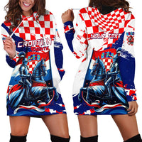 Personalized Croatian Knights Hoodie Dress Hrvatska Coat Of Arms - Wonder Print Shop