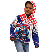 Personalized Croatian Knights Kid Hoodie Hrvatska Coat Of Arms - Wonder Print Shop
