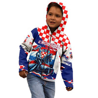 Personalized Croatian Knights Kid Hoodie Hrvatska Coat Of Arms - Wonder Print Shop
