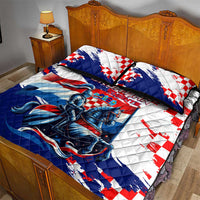 Croatian Knights Quilt Bed Set Hrvatska Coat Of Arms - Wonder Print Shop