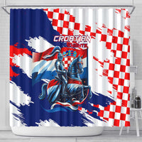 Croatian Knights Shower Curtain Hrvatska Coat Of Arms