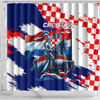 Croatian Knights Shower Curtain Hrvatska Coat Of Arms