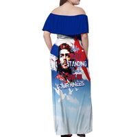 Cuba Che Guevara Off Shoulder Maxi Dress Cuban Revolution - Wonder Print Shop